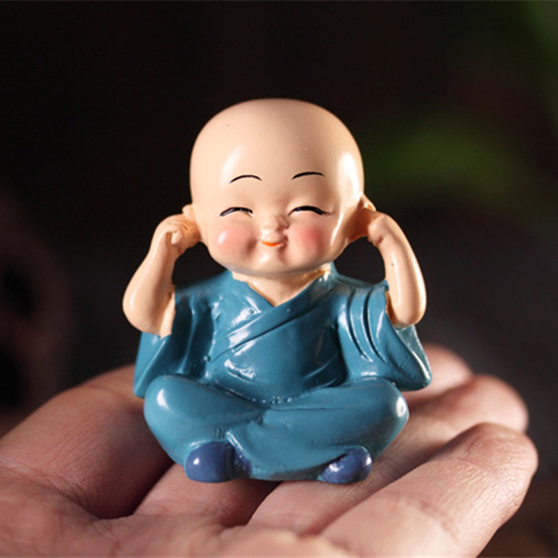 dropship Creative 4 Little Monk Resin Ornaments; Desktop Decoration Crafts