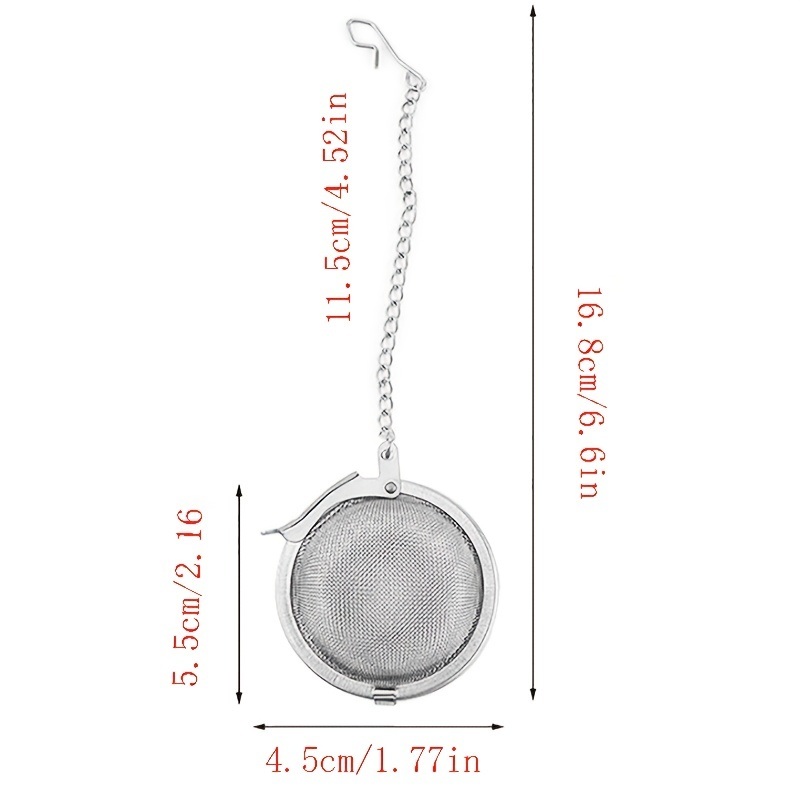 dropship 1pc/3pcs; Stainless Steel Seasoning Ball; Household Tea Ball