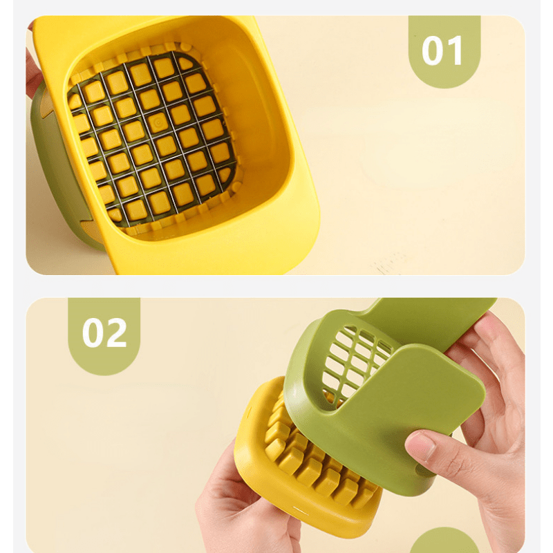 dropship 1pc Diced Onion; French Fries; Carrot And Ham; Cucumber And Potato Cutter; 5.91''×3.94''×3.35''
