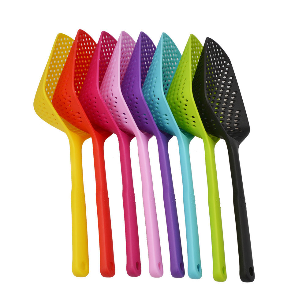 dropship Plastic; No-stick; Ice Shovel; Filter; Long Strainer; Kitchen Colander