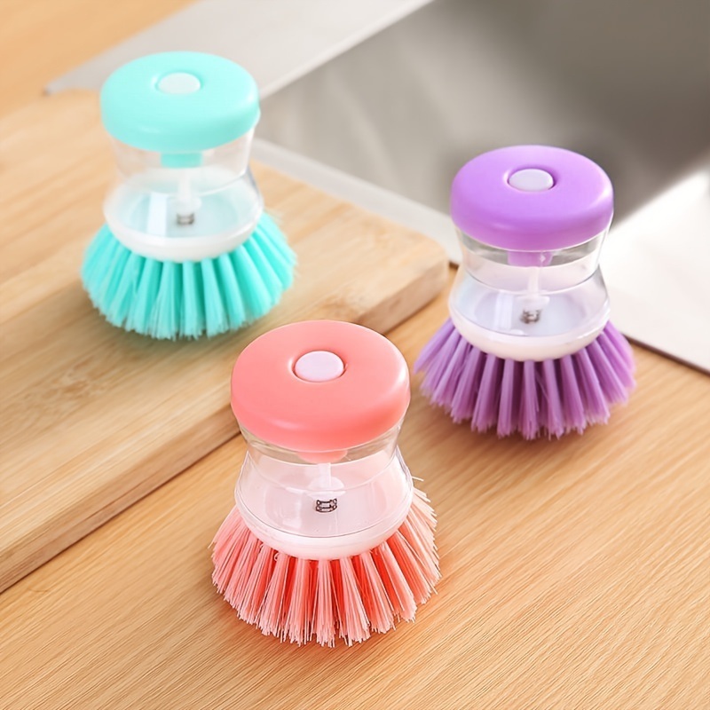dropship Cleaning Brush; A Multi-functional Brush That Automatically Adds Detergent; Used For Washing Dishes; Brushing Pots; And Brushing Basins