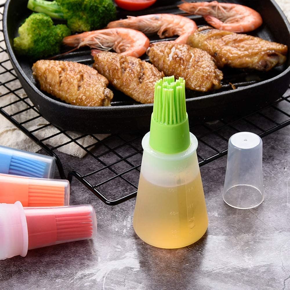 dropship Silicone Flat-bottomed Barbecue Oil Bottle Brush BBQ Brushes