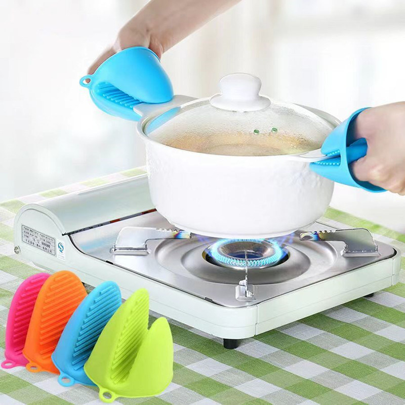 dropship 2pcs Anti-Inflammatory Covering Tethered Hand Without Hand Heating Pad Microwave Silicone Kitchen Anti-Inflammatory Gloves