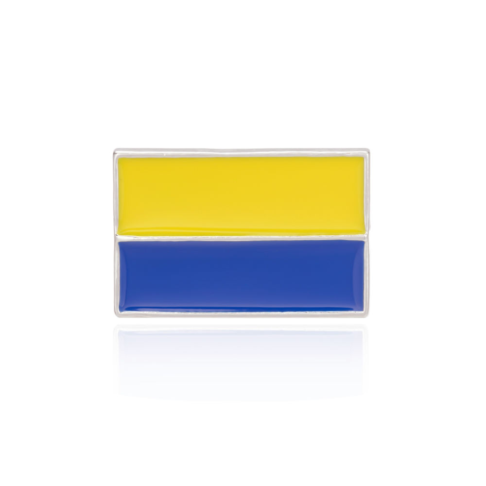 dropship Personality Ukraine Flag Brooch For Women Men Ukrainian National Map Blue Yellow Pins Patriotic Badges Coat Dress Lapel Jewelry