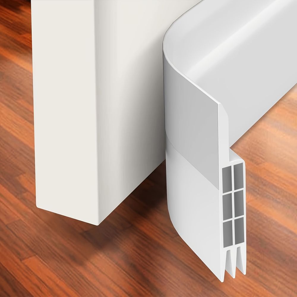 dropship 1pc Door Draft Stopper Door Sweep For Exterior & Interior Doors,Door Bottom Seal Dust And Noise Insulation Weather Stripping Draft Guard Insulator