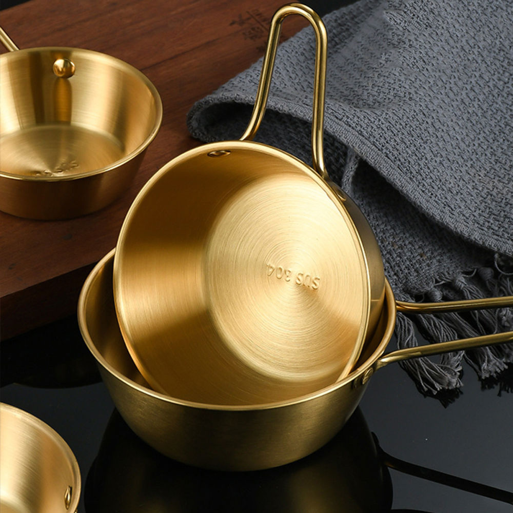dropship 1pc Small Stainless Steel Rice Bowl; Ramen Bowl; Pasta Bowl; Korean Style Bowl