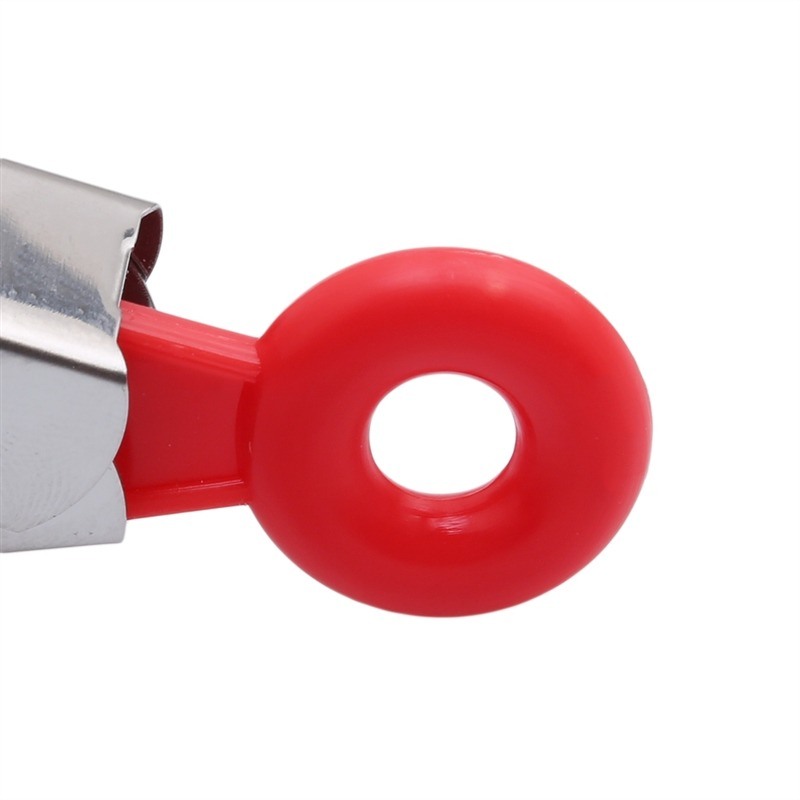 dropship 1pc Cross-border Exclusively For 9-inch Nylon Square Head Food Clip Barbecue Clip Flat Clip Bread Clip Stainless Steel Food Clip