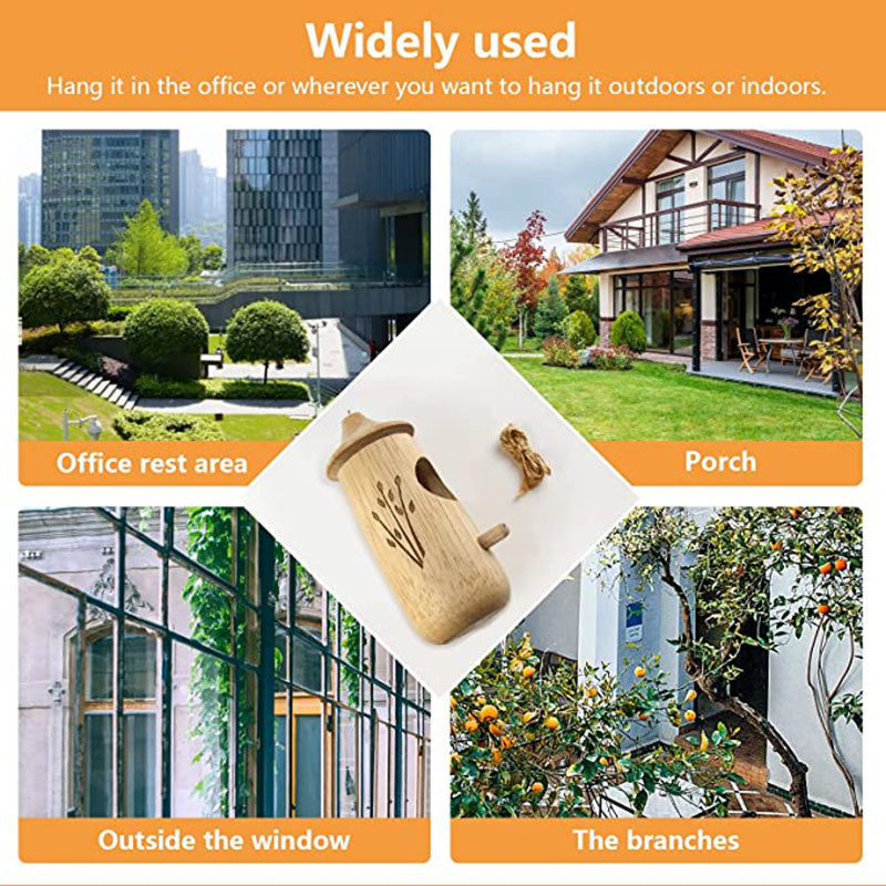dropship Fashion Outside Wooden Hummingbird House Hanging Swing Hummingbird for Wren Swallow Sparrow Houses Hummingbird