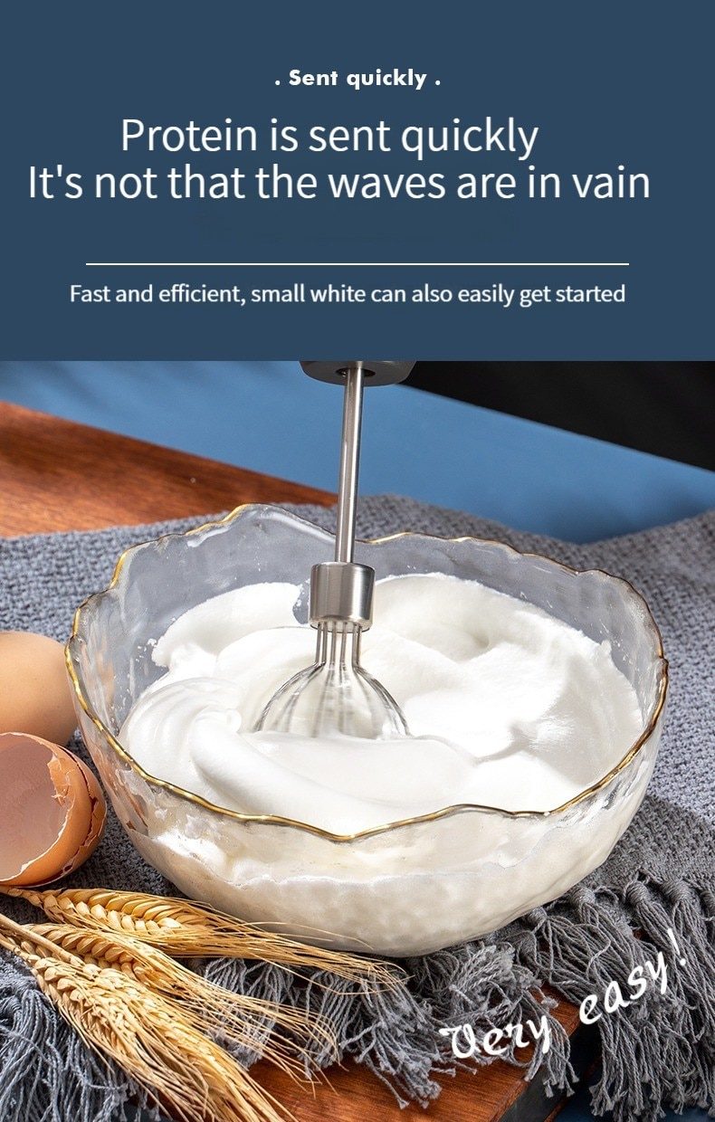 dropship Wireless Electric Food Mixer Portable 3 Speeds Egg Beater Baking Dough Cake Cream Mixer Kitchen Tools