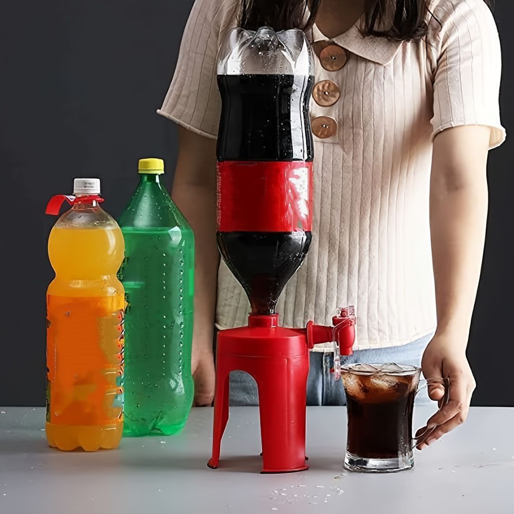 dropship 1pc Creative Saver Soda Dispenser; Bottle Coke Upside Down Drinking Water Dispense Machine; Party Home Bar Accessory