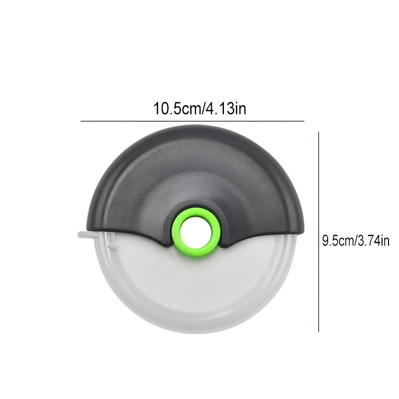 dropship 1pc Stainless Steel Round Wheel Cutter With Lid For Cake; Bread; And Pies - Kitchen Baking Tool With Roulette Roller; Suitable For Home Kitchen Baking; Household Pizza Baking
