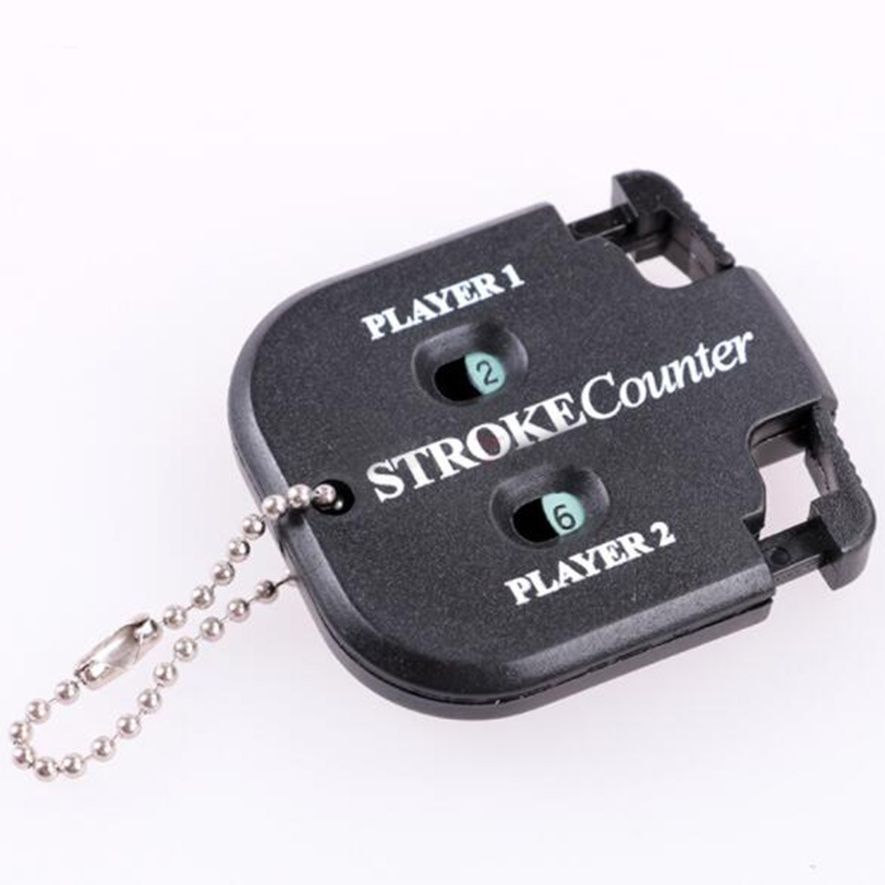 dropship Mini Golf Shot Count Stroke Putt Score Counter Two Digits Scoring Keeper with Key Chain Golf Training Aids Golf Training Aids