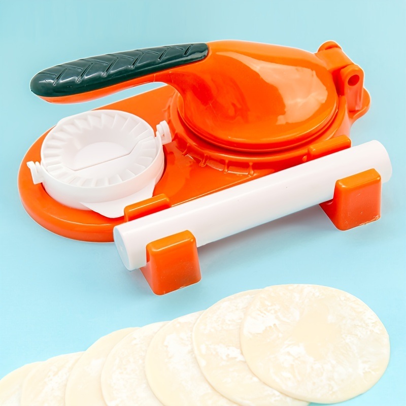 dropship Set/3pcs; Household Dumpling Leather Mold; Handmade Dumpling Artifact; Rolling Pin Three-piece Set Of Small Tools; Kitchen Supplies