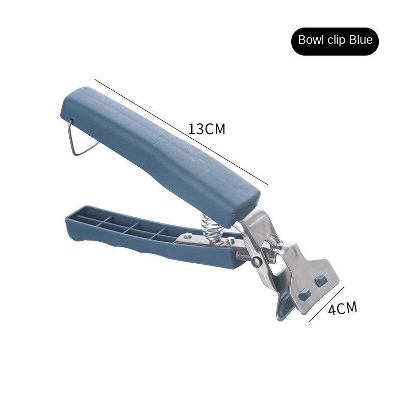 dropship 1pc Stainless Steel Gripper Clip; Bowl Plate Pot Pan Dish Clip; Foldable Anti-scalding Tray-lifter Pot Holder Kitchen Tool