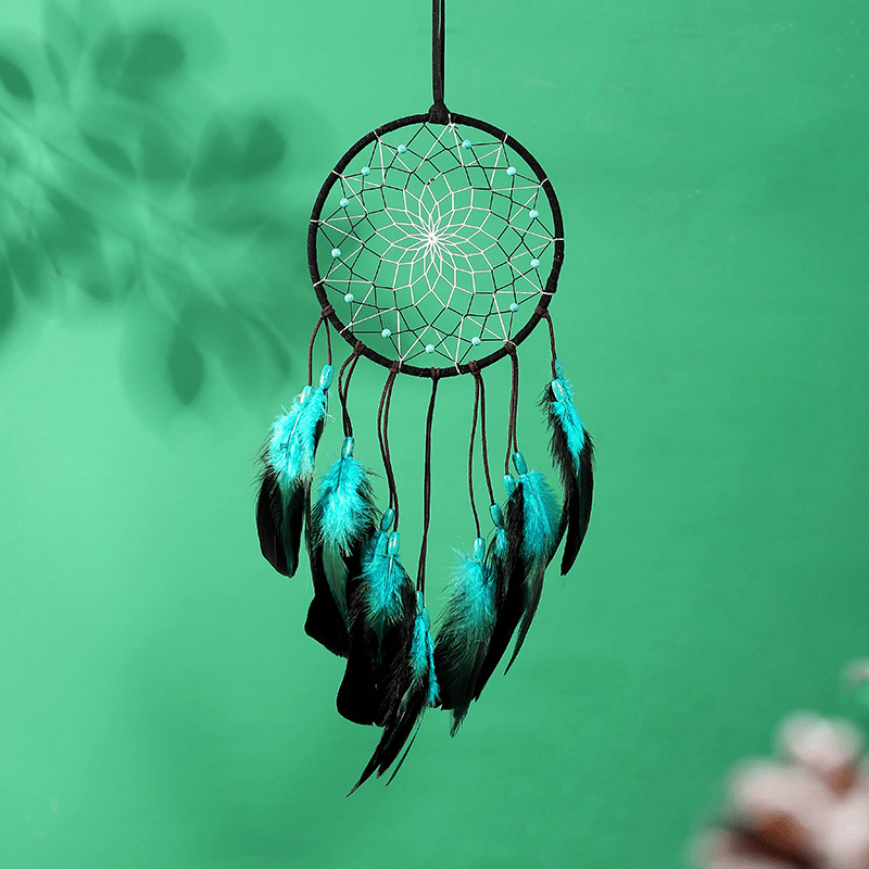 dropship 1pc Feather Dream Catcher For Bedroom; Patterned Decor Hollow Boho Wall Hanging; Handmade Dreamcatcher; Home Decor