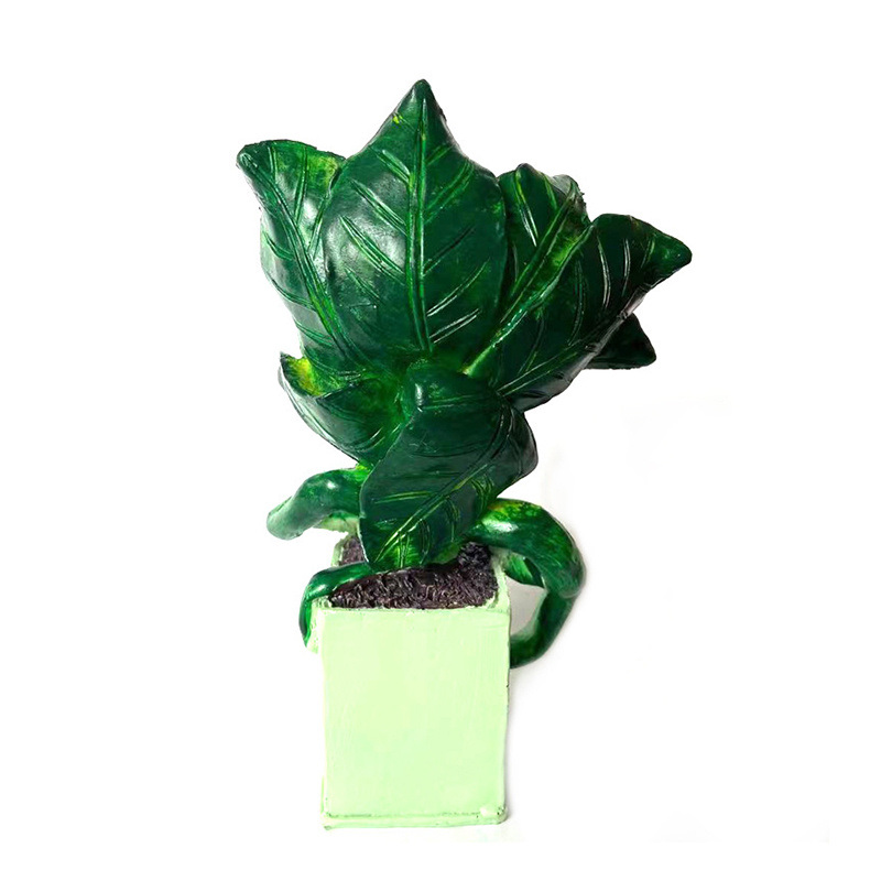 dropship New CannibalPlant Art Craft; Resin Prop For Movie; Garden Ornament; Horror Halloween Decoration