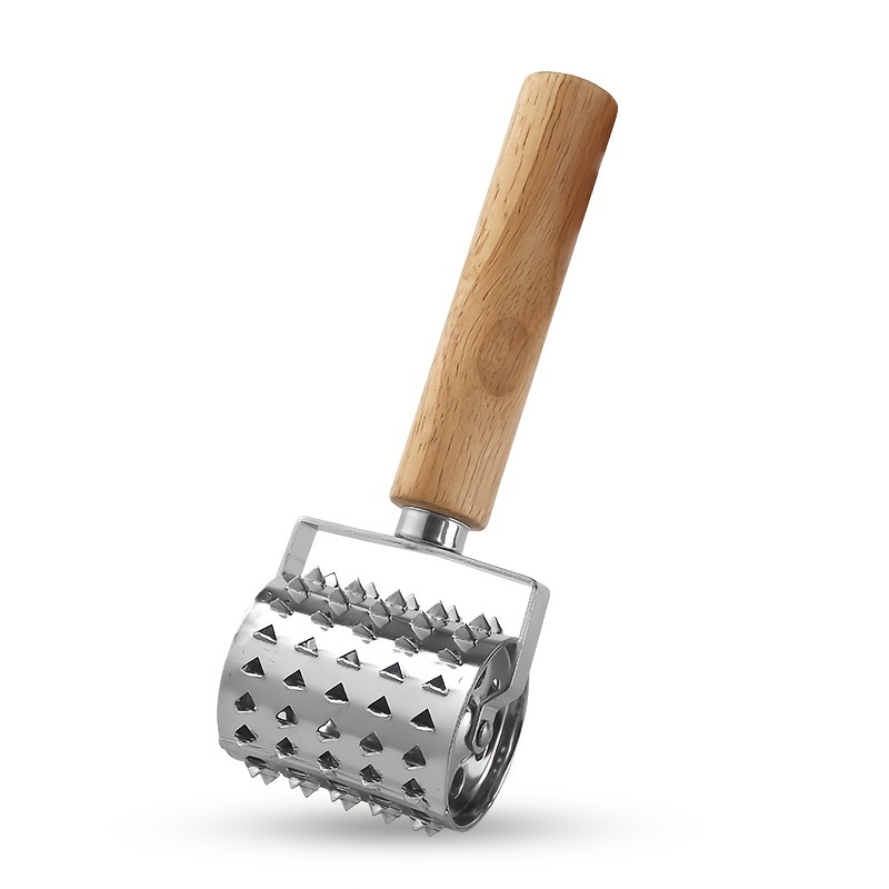 dropship 1pc Kitchen Stainless Steel Meat Tenderizer; Steak Needle; Rolling Meat Pin; Meat Tenderizer; Kitchen Small Utility Meat Tenderizer Needle