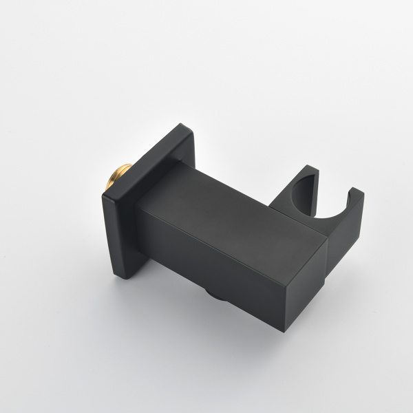dropship Matte Black Shower Set System Bathroom Luxury Rain Mixer Shower Combo Set Ceiling Mounted Rainfall Shower Head Faucet