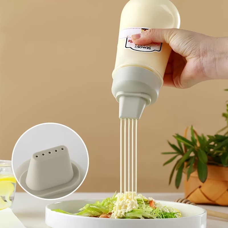 dropship 1pc Squeeze Sauce Bottle; Leak Proof Refillable Condiment Container For Salad Ketchup Honey Jam; Squeeze Sauce Bottle Oyster Sauce Squeeze Bottle; Home Kitchen Supplies