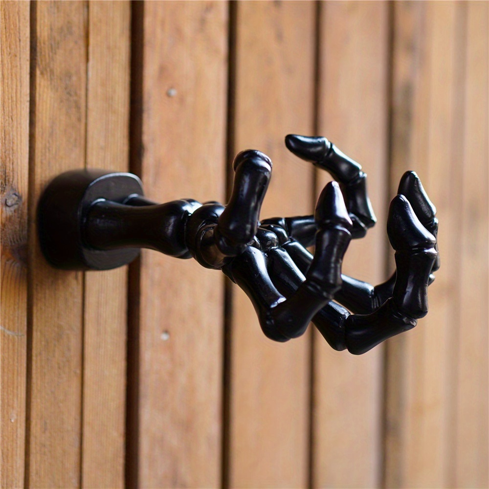 dropship 1pc Gothic Ghost Hand Wall Hook; Demon Hand Sculpture Hook; Wall Hanging Hook; Halloween Decoration Props For Living Room; Home Decor