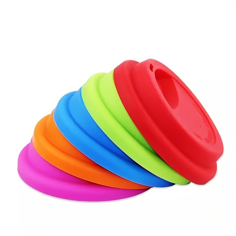 dropship 1pc Silicone Drinking Lid; Spill-Proof Cup Lids; Reusable Coffee Mug Lids; Coffee Cup Covers