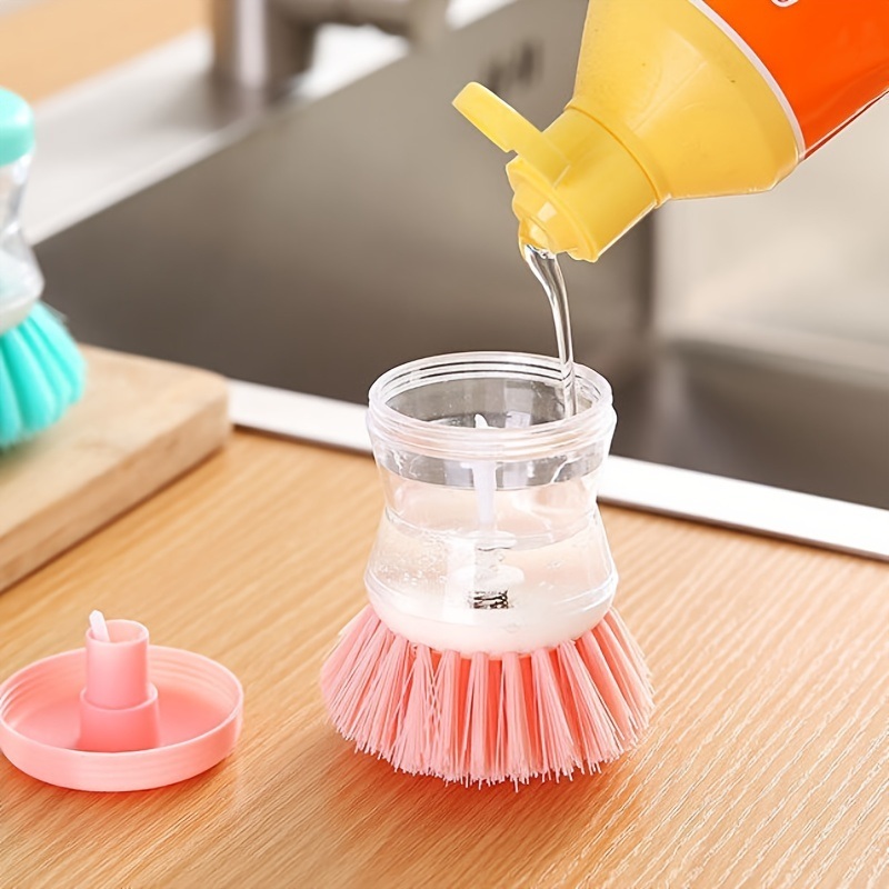 dropship Cleaning Brush; A Multi-functional Brush That Automatically Adds Detergent; Used For Washing Dishes; Brushing Pots; And Brushing Basins