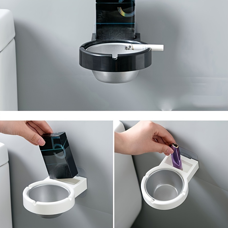 dropship 1pc Wall Mounted Ashtray; Stainless Steel Ashtray