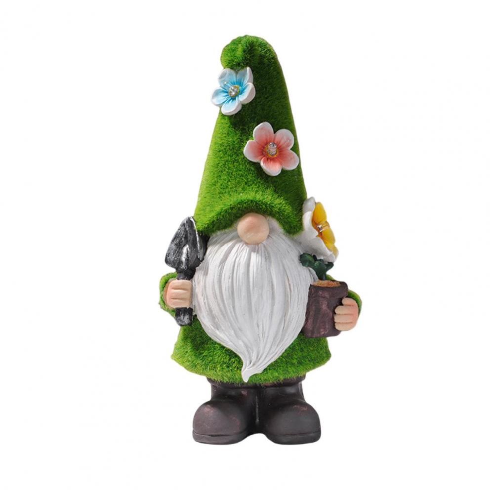dropship Gnome Night Solar Light Flower Decor Dimming Built-in Photoreceptor System Automatic Garden Decoration Fairy Desk Solar Light
