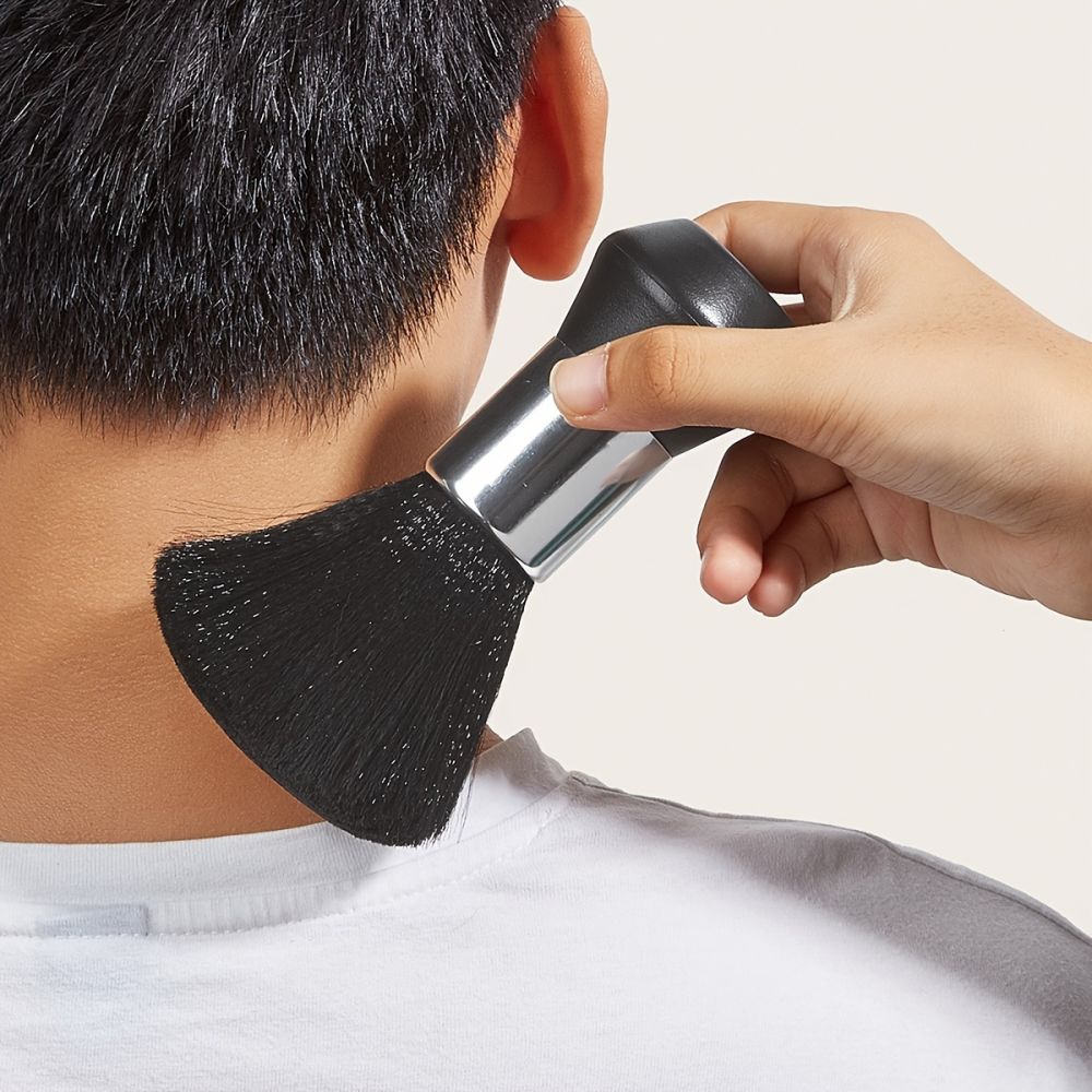 dropship 1pc Hairdressing Brush; Neck Dust Brush For Salon Barber; Hair Cutting Cleaning Tool Cleaning Brush To Remove Hair Residues