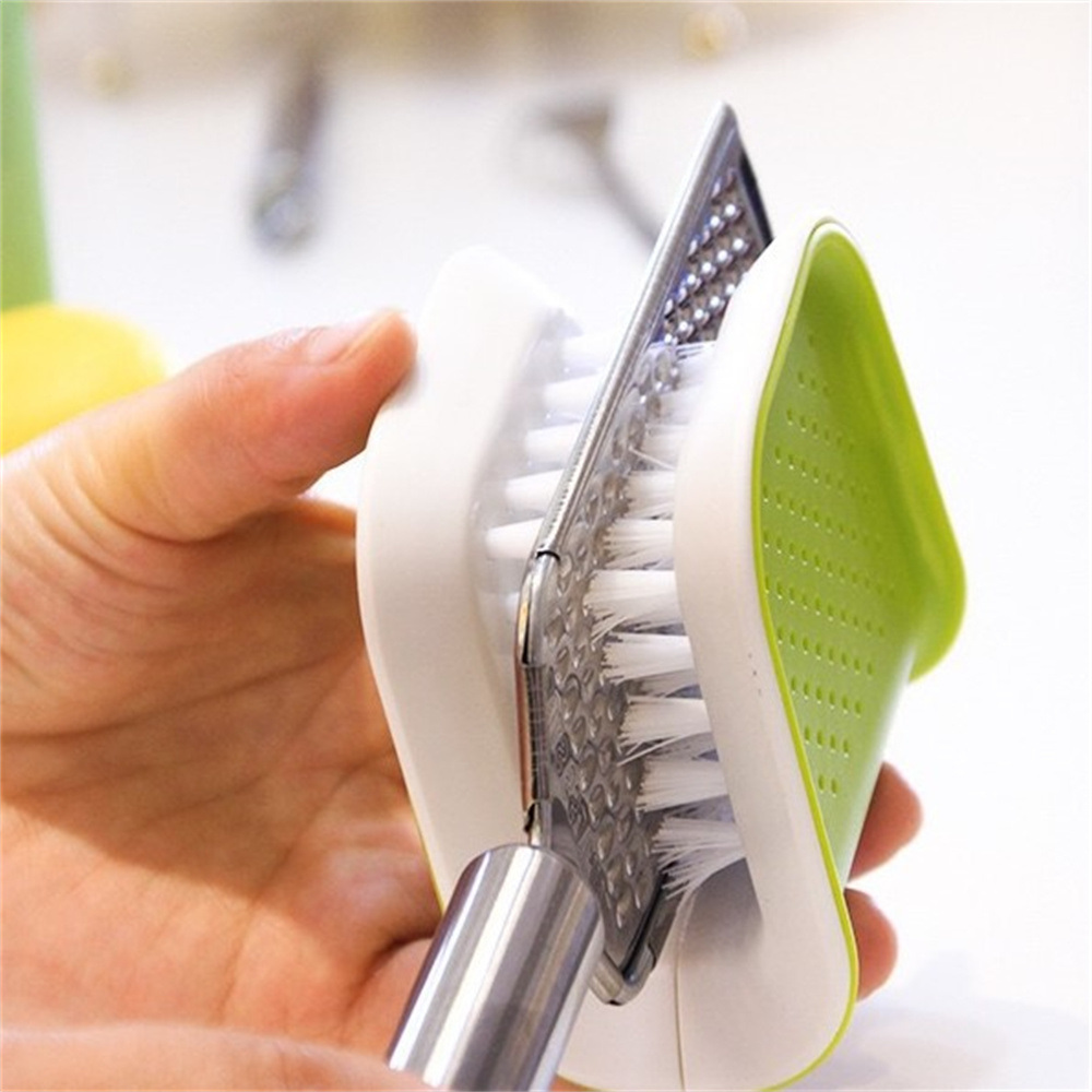 dropship 1pc Household Kitchen U-shaped Double-sided Chopsticks Cleaning Brush; Bristle Knife And Fork Cleaning Brush; Knife Cleaning Hand Guard Brush