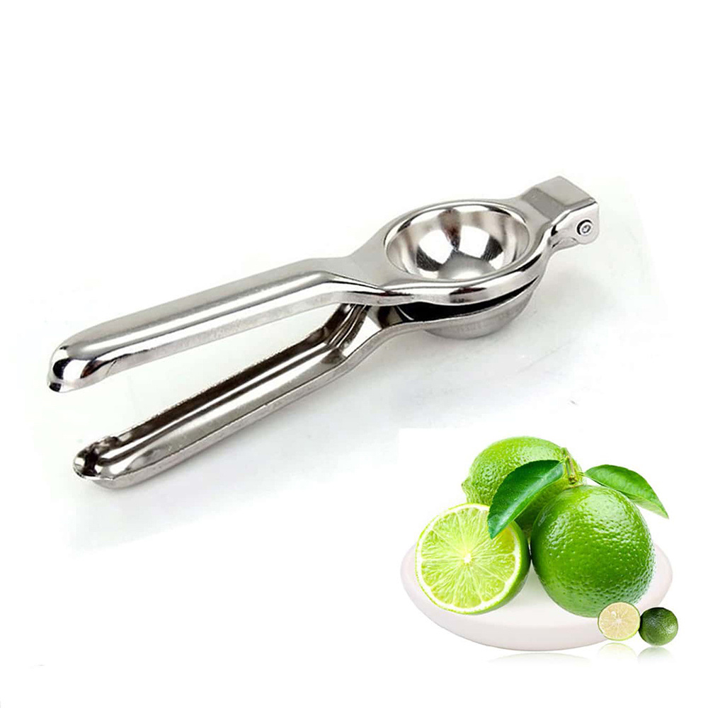 dropship 1pc Stainless Steel Lemon Squeezer Press; Hand Juicer Kitchen Tool