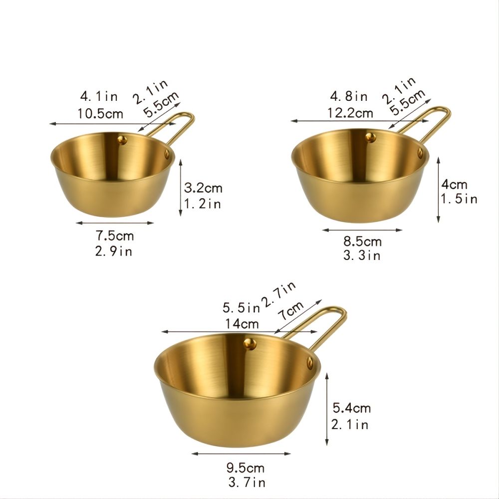 dropship 1pc Small Stainless Steel Rice Bowl; Ramen Bowl; Pasta Bowl; Korean Style Bowl
