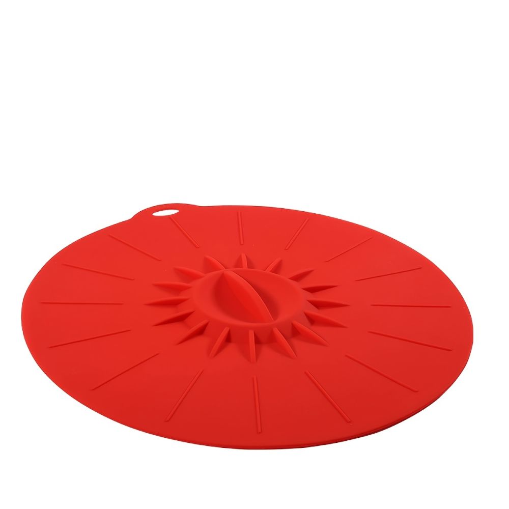 dropship 1pc 10.3in/25.8cm Large Silicone Fresh Keeping Lid; Heat Resistant Strong Sealing Microwave Cover; Kitchen Accessories