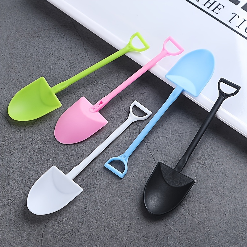 dropship 100pcs Disposable Spoon; Plastic Ice Cream Cake Cheese Dessert Spoon; Pudding Shovel Yogurt Spoon