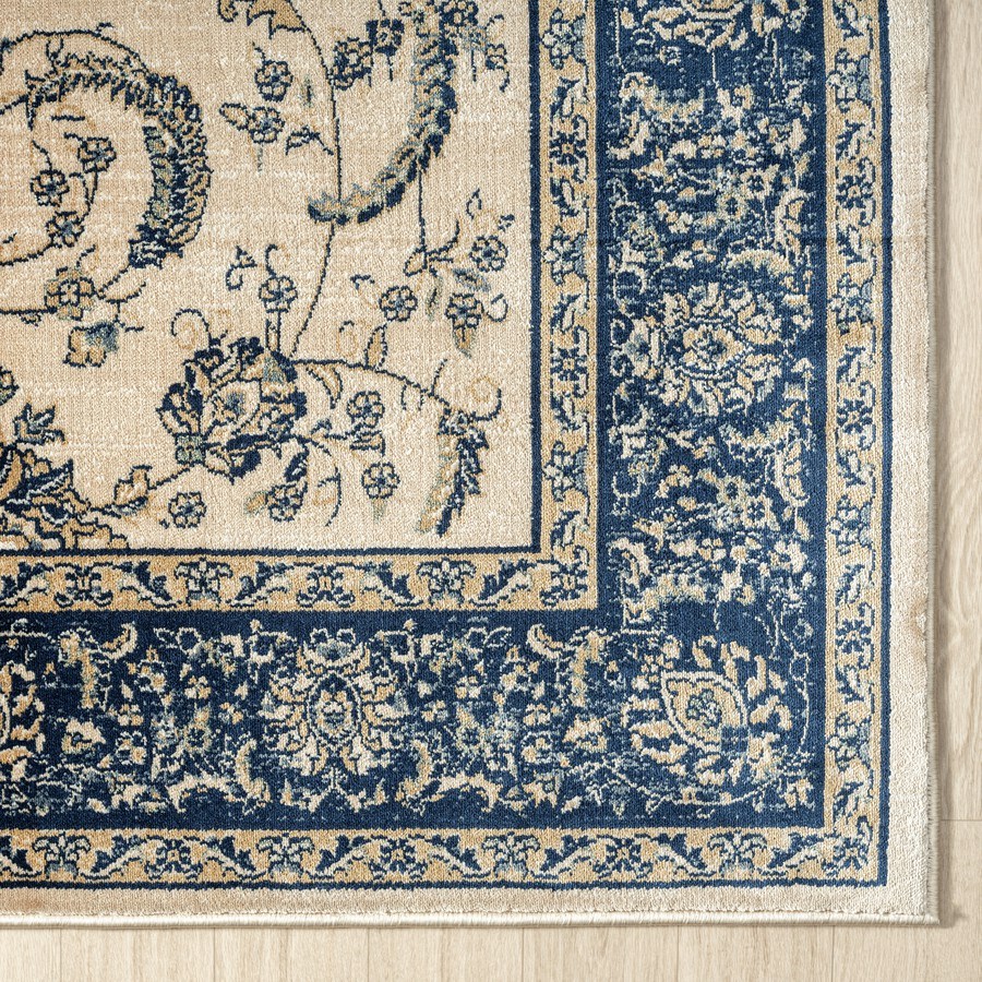 dropship Stylish Classic Pattern Design Traditional Floral Filigree Bordered Area Rug