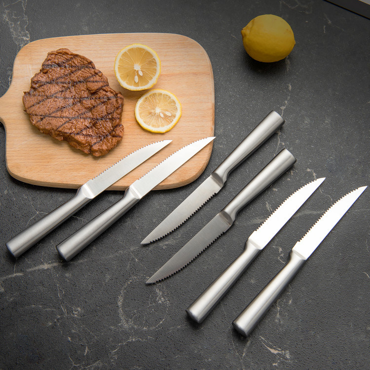 dropship Daily Necessities Kitchen Knife Set Stainless Steel Knife Block Set