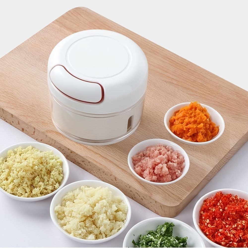 dropship Durable Manual Garlic Mincer; Hand Held Pull Food Chopper