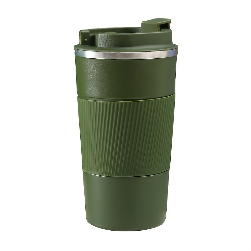 dropship 1pc; Stainless Steel Vacuum Insulated Tumbler; Coffee Travel Mug Spill Proof With Lid; Thermos Cup For Keep Hot/Ice Coffee; Tea And Beer