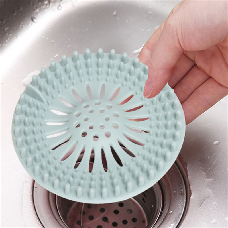 dropship Bathroom Hair Sink Filter Floor Drain Strainer Water Hair Stopper Bath Catcher Shower Cover Clog Kitchen Sink Anti-blocking