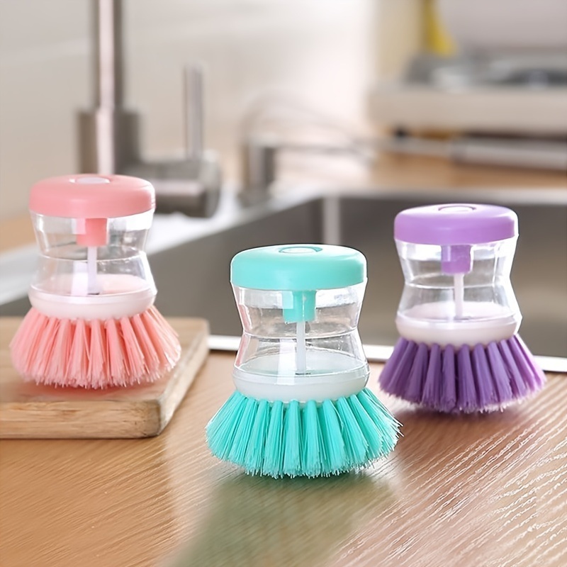 dropship Cleaning Brush; A Multi-functional Brush That Automatically Adds Detergent; Used For Washing Dishes; Brushing Pots; And Brushing Basins