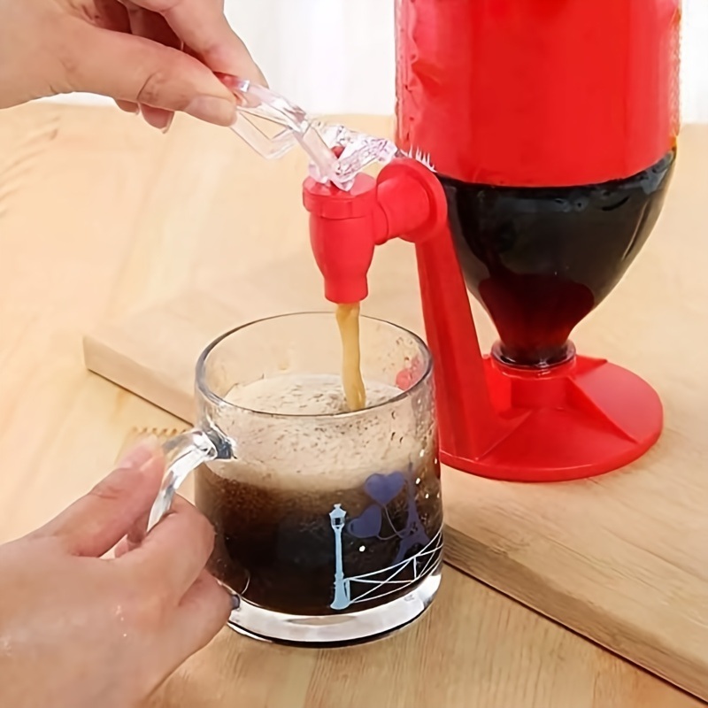 dropship 1pc Creative Saver Soda Dispenser; Bottle Coke Upside Down Drinking Water Dispense Machine; Party Home Bar Accessory