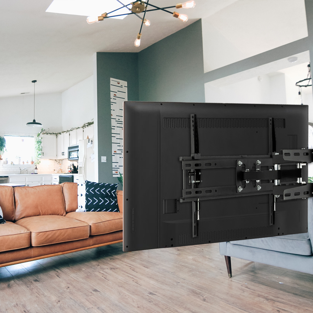dropship LEADZM TMDS-204 32"-70" 110Lbs VESA600*400 Full Motion TV Wall Mount Tilt Range 0-15° YF