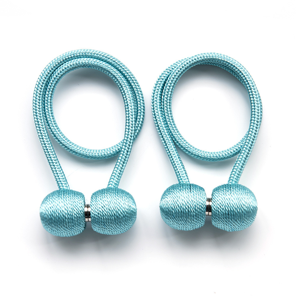 dropship 2Pcs Magnetic Curtain Ball Rods Accessoires Backs Holdbacks Buckle Clips Hook Holder Home Decor Tiebacks Tie Rope Accessory