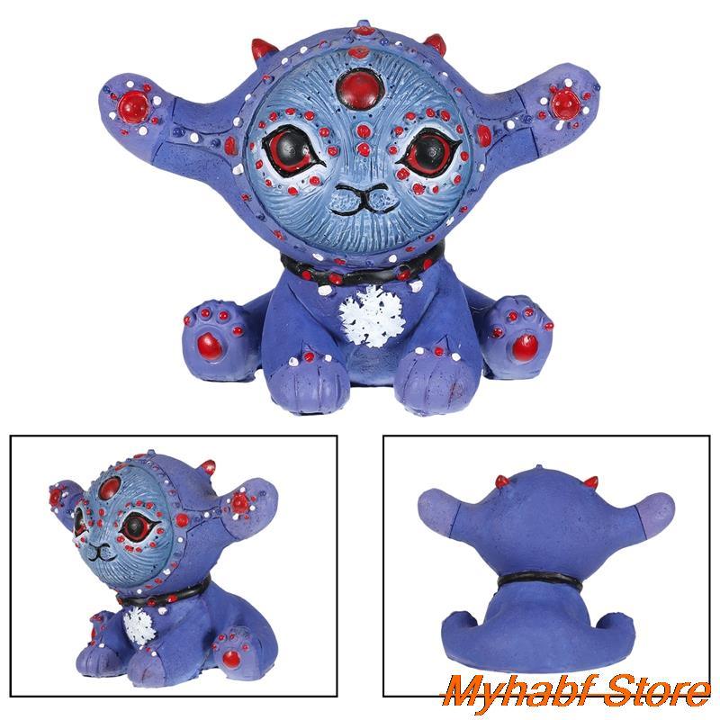 dropship DIY Fairy Elf Resin Statue Model Garden Alien Sculpture Desktop Ornaments Figurine Garden Home Decor Crafts Gifts 10*10*4cm