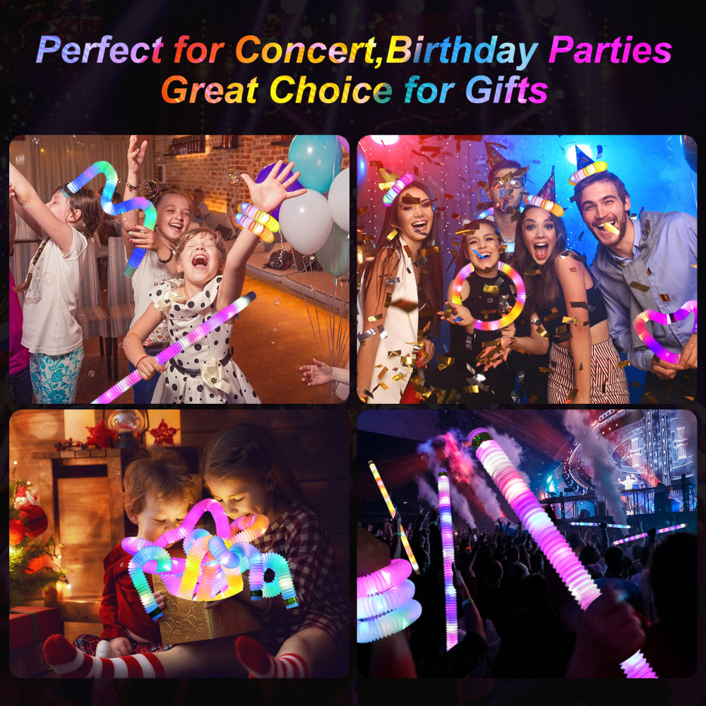 dropship LED Glow In The Dark LED Light Party Pop Tubes For Christmas Holiday Party