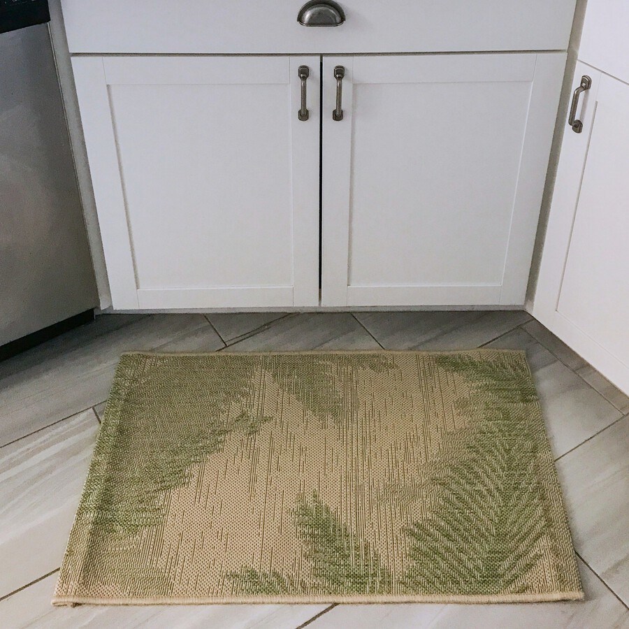 dropship Home Decor Indoor/Outdoor Accent Rug Touch Of Palm Accent Rug
