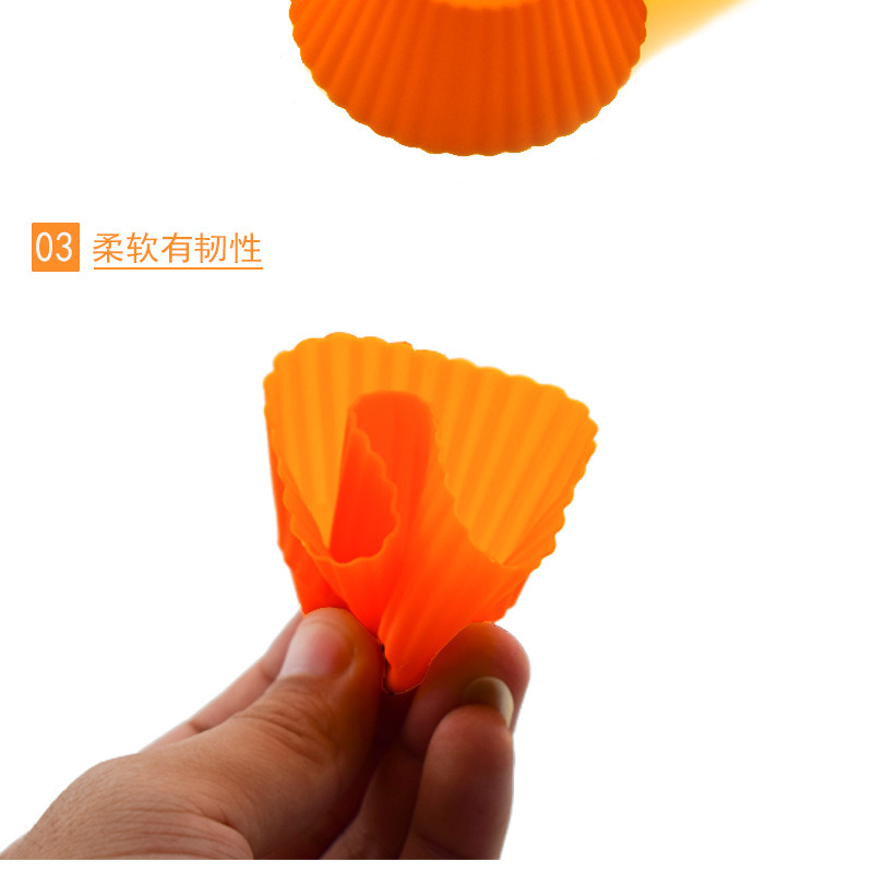 dropship 5pcs/Set Silicone Cake Mold Round Shaped Muffin Cupcake Baking Molds Kitchen Cooking Bakeware Maker DIY Cake Decorating Tools