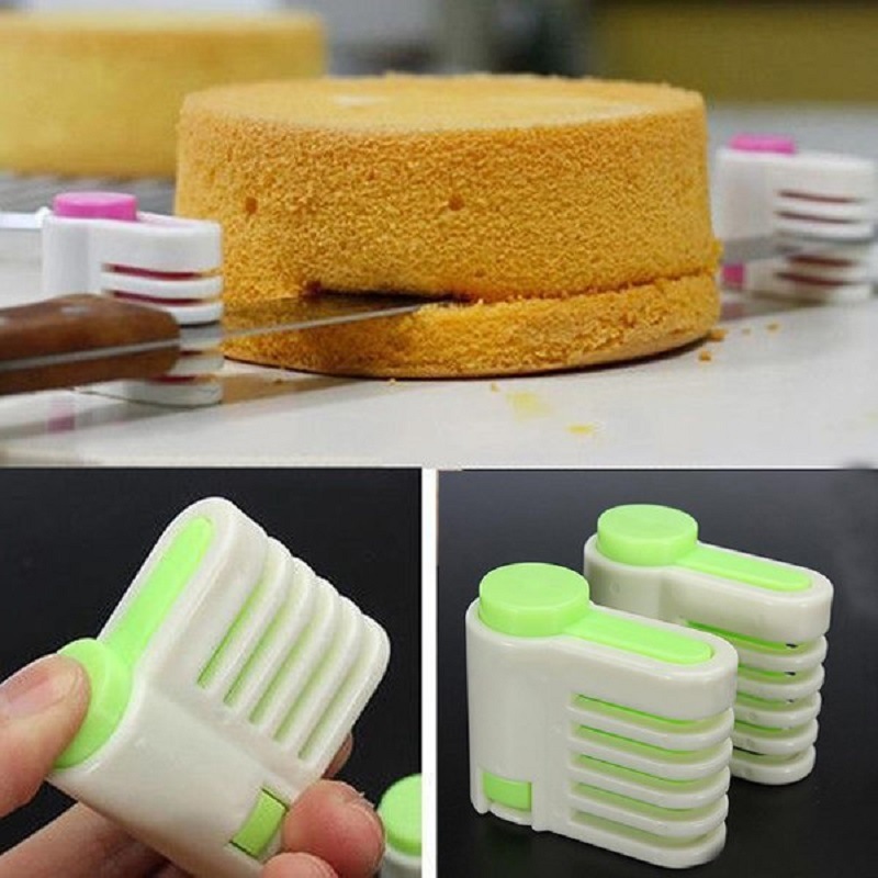 dropship 2 PCS Adjustable 5 Layers Cake Leveler Slicer DIY Cake Bread Leveler Slicer Baking Gadget Tools