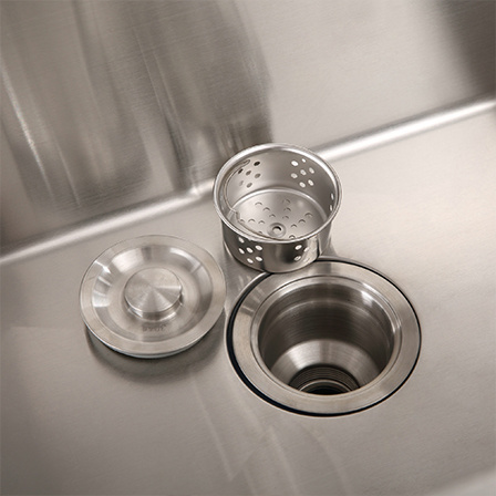dropship 24in Stainless Steel Washing Sink w/ Faucet Hoses and Drain Head Only