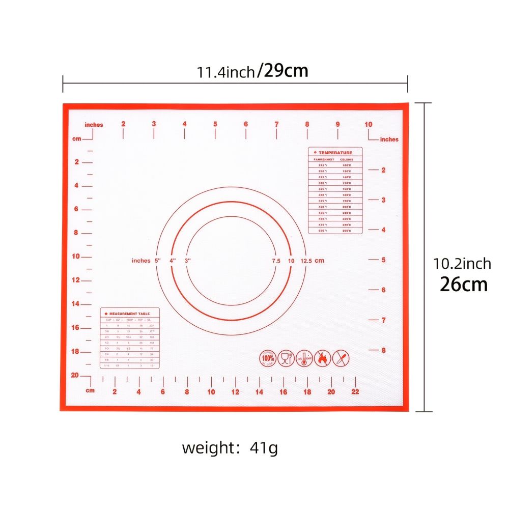 dropship 1pc Silicone Kneading Board; Thicken Multifunctional Non-stick; Roll Up Receive Kneading Pad; 40*60cm/15.7*23.6in; 26*29cm/10.2*11.4in